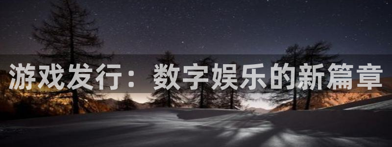 蓝狮在线代理注册地址：游戏发行：数字娱乐的新篇章